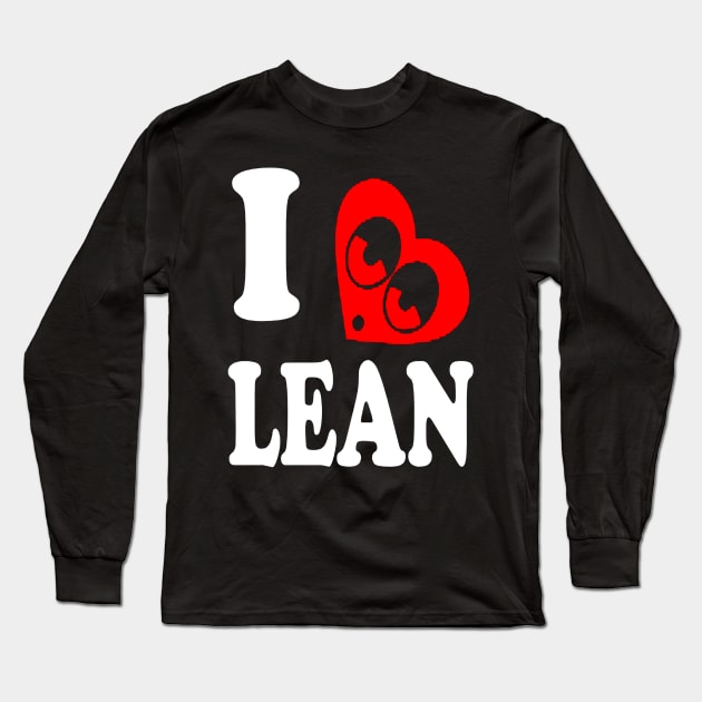 i love lean Long Sleeve T-Shirt by hopeakorentoart